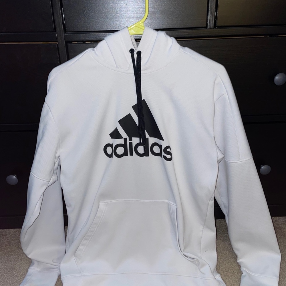 White Adidas Hoodie